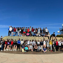 My students on a field trip to a bateria