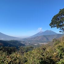 Antigua volcano erupting 