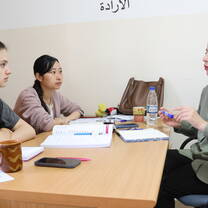Arbic lesson at the center