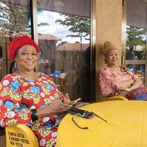 Lunch with Mama Alice and her Sister  Veronica