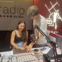 On air at Bush Radio