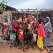 Building a house with the locals