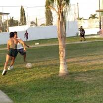soccer with the local kids