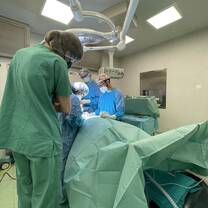 Shadowing a herniated disk repair 