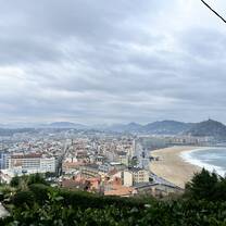 Beautiful outlook of San Sebastián on a nearby hike 