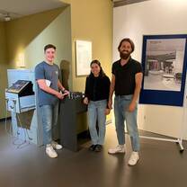 Visiting a museum with our German teacher