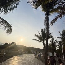 Sunset at Kaohsiung's Black Sand Beach