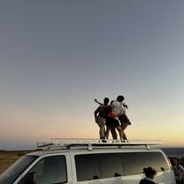 Some volunteers during our last sunset together!!