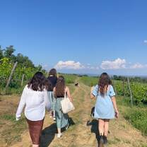 Visiting Angi's home in San Gimignano!! GORGEOUS vineyard, dogs, family, food, and swimming