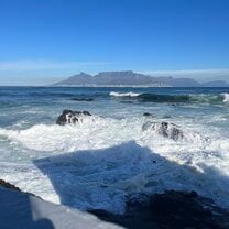 View of Cape Town from Robben island!