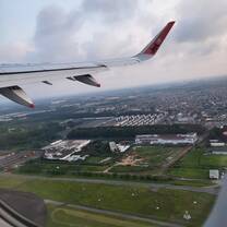 Take off from Tokyo 