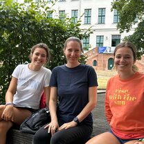 Class with the students