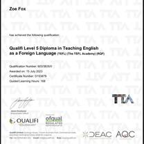 Example Certificate 
