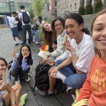 Eating churros!