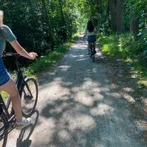 Biking is a big part of Dutch life. 