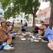 Breakfast outside