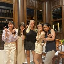Dinner with my awesome teachers and friends 
