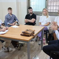 meeting with Palestinian lawyer