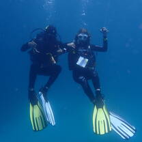 Special shout out to Arya for being the most amazing diving teacher, teaching me a little bit of bahasa, and swapping fins with me (dont worry Im taking care of your yellow fin, and I will get it back to you safely)