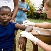 Medical field work with Work camp Africa Volunteers