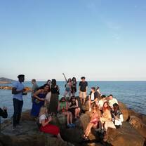 Induction for the first camp in Italy (Bussana)