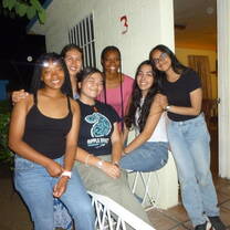 My housemates (and honorary housemates) on the last night in the DR