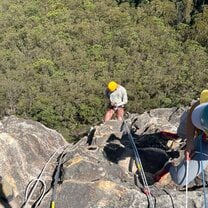 Abseiling in the Blue Mountains of Australia 