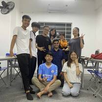 With students from my intermediate class! 