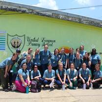Penn State group at Belize School