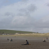 This photo is from our Writer's Retreat in Clonakilty, Ireland. Our professor Stephen had us all sit on the beach and write anything that was inspiring us.