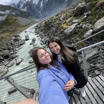 My Uniflat Roommate and I at Mount Cook