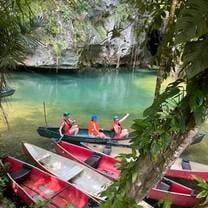 Canoeing through a cave!
