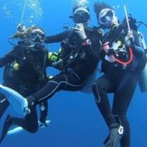 The BRUV team, me elsa and qinthan completing our BRUV retrieval 