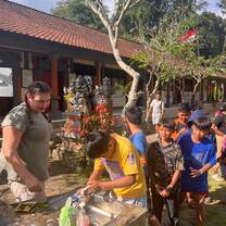 Teaching hand washing