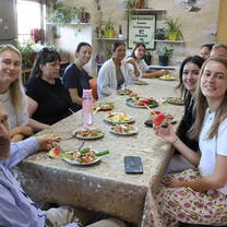Breakfast at the center