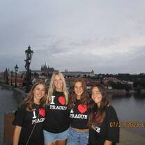 Sunrise at the Charles bridge on our last night!