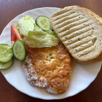 Food at one of the camps