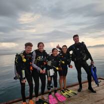 night dive always with smile