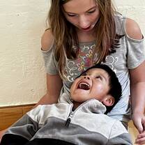 at the orphange