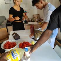 Preparing lunch!