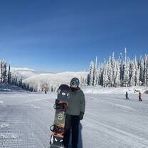 First time snowboarding!