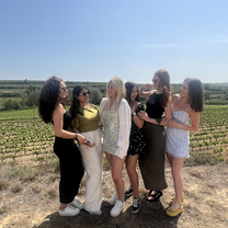 My roommates and I during a weekend trip to Sitges!