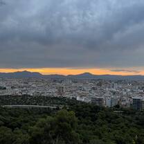 Looking over the city of Alicante at the top of the Castle