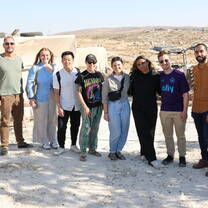 With other volunteers during a visit