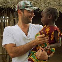 helping as much as possible and falling in love. 