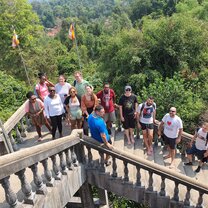 Visited a temple on Kulen mountain on our way to the Kulen water fall.