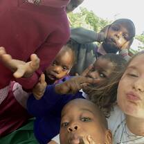 The kids and me