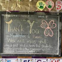 love from the children and the teacher 