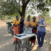 Women of the mother group and me on my first day in Karonga in the Mwenilondo area