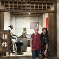 At the Guilin Museum with my teacher
